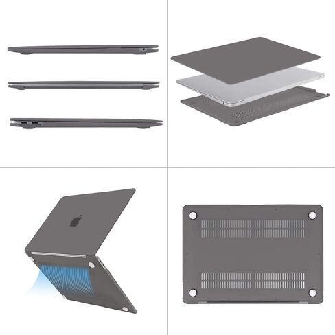 Mosiso متوافق مع MacBook Air 13 بوصة Case 2022 2021 2020 2019 2018 الإصدار A2337 M1 A2179 A1932 Touch ID ، غطاء صلبة بلاستيكية متوافقة مع MacBook Air 13.3 بوصة ، والكرز الأحمر in Kuwait