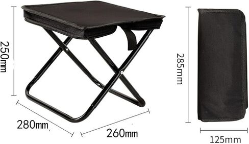 Portable Folding Camping Stool, 11-inch Ultra-Light and Foldable Backpack Stool, Carbon Steel Material, 300-Pound Load-Bearing Capacity Camping Ottoman,Pop up Stool Suitable for Various Outdoor in Saudi Arabia