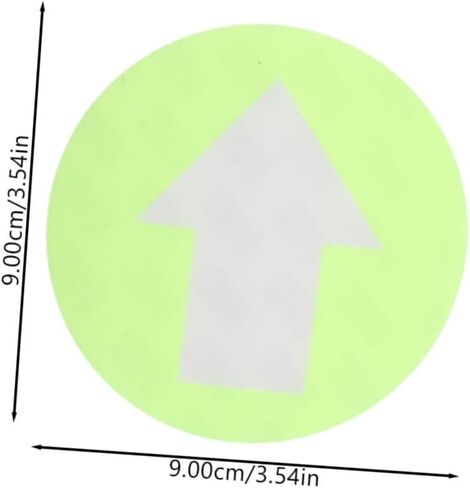 6pcs Fluorescent Arrow Direction Markers Pvc Outdoor Camping Signs for Guiding Paths and Stairways Reflective Direction Stickers for Enhanced Visibility and Safety in Saudi Arabia