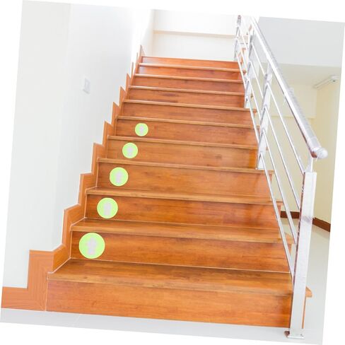 6pcs Fluorescent Arrow Direction Markers Pvc Outdoor Camping Signs for Guiding Paths and Stairways Reflective Direction Stickers for Enhanced Visibility and Safety in Saudi Arabia