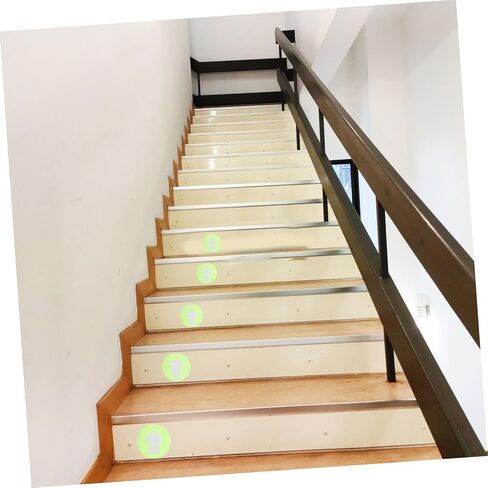 6pcs Fluorescent Arrow Direction Markers Pvc Outdoor Camping Signs for Guiding Paths and Stairways Reflective Direction Stickers for Enhanced Visibility and Safety in Saudi Arabia