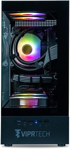 Viprtech Stryker 1.0 Gaming PC - AMD Ryzen 7 (4.1GHz Turbo) ، RX 580 8GB ، 32GB DDR4 3200 ، 1TB NVME SSD ، 700W PSU ، WIFI BT ، WIN 11 Pro ، RGB ، RGB Prebuilt ، White ، in Kuwait