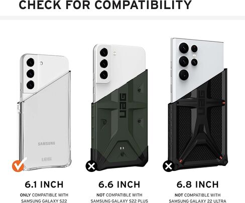 Urban Armor Gear UAG مصممة لغطاء حماية مدني مامح ، غلاف واقٍ من صدمة الأنيقة الممتازة ، [شاشة 6.1 بوصة] in Saudi Arabia