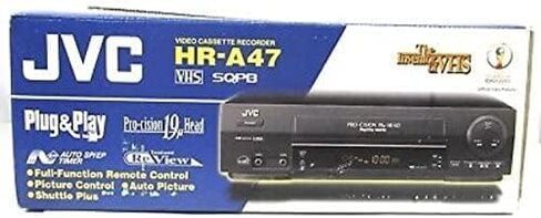 JVC Video Cassette Recorder HR-A47 Pro-Cision 4 Head VCR VHS Player Auto Timer (متجدد) in Saudi Arabia