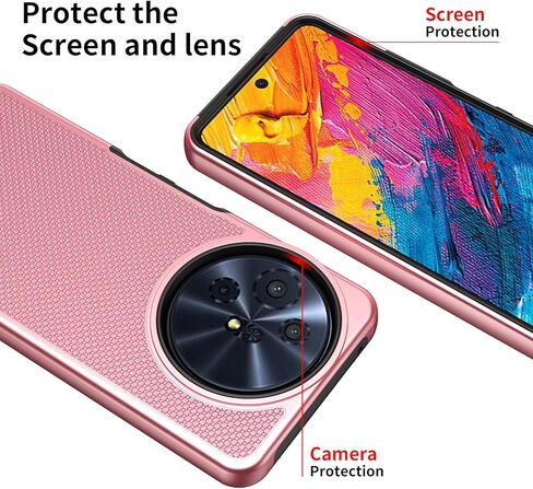 بالنسبة إلى TCL 60 XE NXTPAPER 5G/TCL 50 XL 5G CASE مع واقي شاشة زجاجي مقسى ، حماية مزدوجة للطبقة الثقيلة للصدمات (أسود) in Kuwait