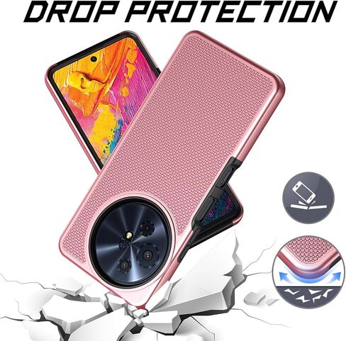بالنسبة إلى TCL 60 XE NXTPAPER 5G/TCL 50 XL 5G CASE مع واقي شاشة زجاجي مقسى ، حماية مزدوجة للطبقة الثقيلة للصدمات (أسود) in Kuwait