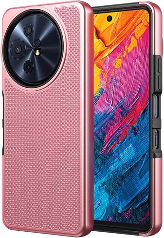 بالنسبة إلى TCL 60 XE NXTPAPER 5G/TCL 50 XL 5G CASE مع واقي شاشة زجاجي مقسى ، حماية مزدوجة للطبقة الثقيلة للصدمات (أسود) in Kuwait
