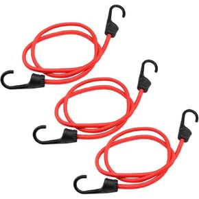 Besportble 3pcs 100 سم تشديد البضائع مرنة مع السنانير لأمتعة الدراجة والاستخدام في الهواء الطلق أدوات الربط متعددة الاستخدامات لتأمين العتاد والشحن in Kuwait