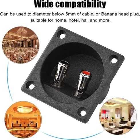 أكواب مربع مكبر صوت joyous كؤوس طرفية مزدوجة الربط بعد موصل الكبلات subwoofer box plats terminal mionts acoustic for Home Car Steroo in Kuwait