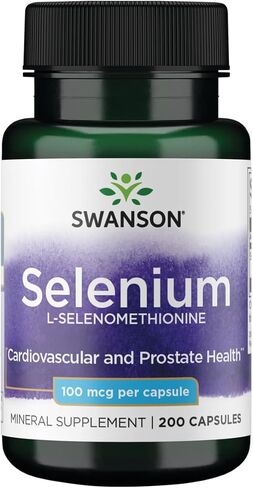 Swanson Selenium (L-Selenomethionine) 100 mcg 200 Capsules in Saudi Arabia