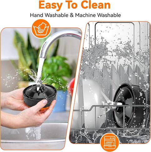 1 حزمة 6 FIND FINS FINS SETCORCOR ANDERSBLY لـ NINJA ، 4in/10cm blender blender parts for ninja auto iq bl450 bl456 bl480 bl480d bl482 ، with hook ، brush ، supber supber (fult fins nline) in Kuwait