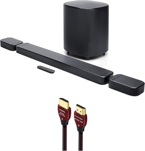 JBL BAR-1000-MK2 صوت محيطي 4K Dolby Atmos و DTS Soundbar مع كابل HDMI 4K-8K-8K-8K-10K (2025) in Kuwait