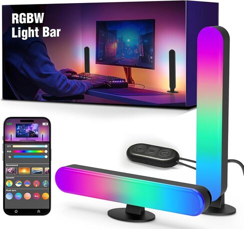 شريط ضوء LED مع مزامنة الموسيقى ، RGB TV Backlight مع التحكم في التطبيق متعدد الأشكال وتغيير الألوان ، الإضاءة المحيطة التي تعمل بالطاقة USB للشاشة أو الألعاب أو خلف ملحقات الضوء التلفزيوني in Saudi Arabia