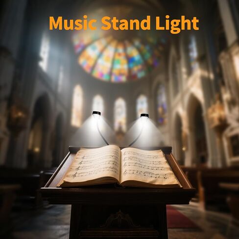 KunHe 5 Pack Music lamp Reading Clip lamp USB-C and AAA Battery Power Supply (Included) Three Color temperatures Suitable for Band Users Reading Enthusiasts in Saudi Arabia