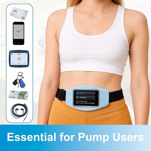 حزام مضخة الأنسولين، حامل مضخة الأنسولين غير المرتد متوافق مع Tandem t: Slim/t: Slim X2، حقيبة خصر طبية قابلة للتوسيع، ملحقات حزام مرضى السكري قابلة للتعديل، مستلزمات مرضى السكري in Saudi Arabia