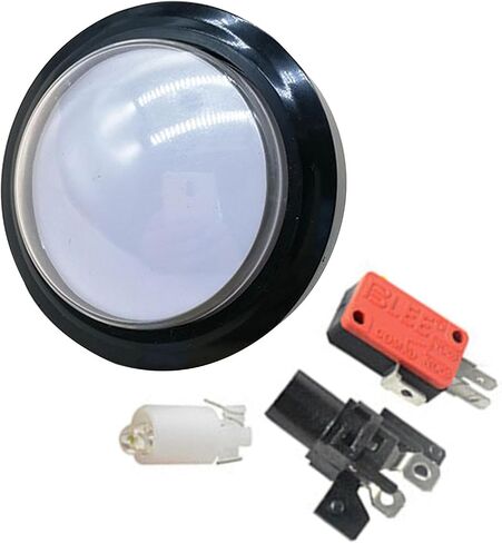 Zezefufu White 60 مم أزرار مستديرة أزرار إضاءة 12 فولت مصباح LED مع ملحق microswitch in Saudi Arabia