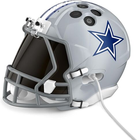 NFL Echo Dot Bundle: Includes Echo Dot | Charcoal and Limited-Edition NFL Helmet Stand | Dallas Cowboys in Saudi Arabia
