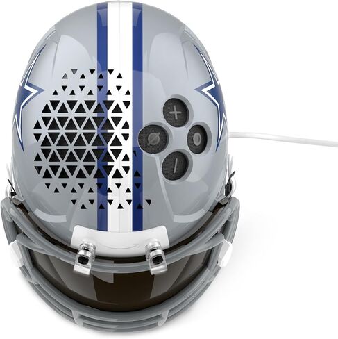 NFL Echo Dot Bundle: Includes Echo Dot | Charcoal and Limited-Edition NFL Helmet Stand | Dallas Cowboys in Saudi Arabia
