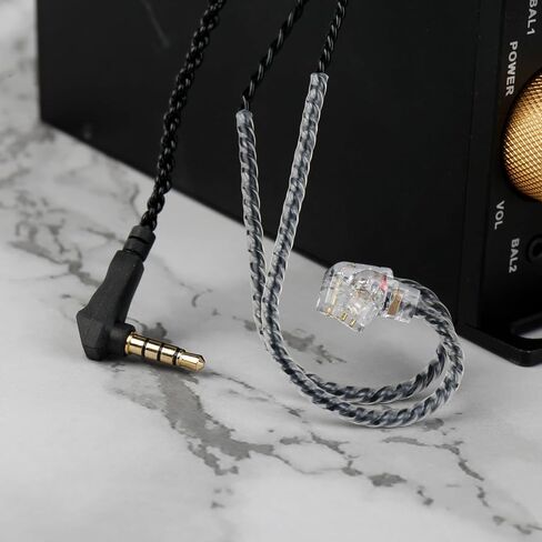 2 متر QDC في كبل مراقبة الأذن CCA CRA IEM امتداد كابلات سماعة الرأس ل EDX PRO/CASTOR/KZ ZS10 PRO/ZAR/ZAX/ZAS/AS16/ZSNPRO ، CCZ 4N OFC سلك مرفق الفضة (INKY ، راحة 2 دبابيس ، قابس 3.5 ملم) in Saudi Arabia