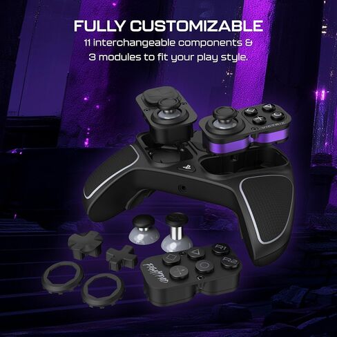 Turtle Beach Victrix Pro BFG Reloaded Wireless Gaming Controller مرخص رسميًا لـ PlayStation 5 ، PS5 ، PS4 ، PC ، MODULE MODULE ، FAGTPAD ، عصي القاعة/المشغلات ، الضوابط القابلة للتخصيص - الأسود in Saudi Arabia