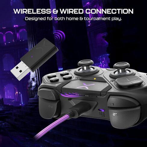 Turtle Beach Victrix Pro BFG Reloaded Wireless Gaming Controller مرخص رسميًا لـ PlayStation 5 ، PS5 ، PS4 ، PC ، MODULE MODULE ، FAGTPAD ، عصي القاعة/المشغلات ، الضوابط القابلة للتخصيص - الأسود in Saudi Arabia
