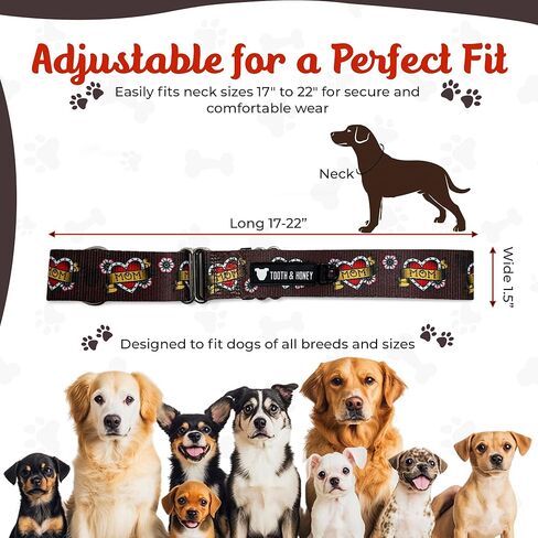 Tooth and Honey Pitbull 1.5 Mountain Sunset Martingale Collar (Pink Mountain Print) in Kuwait