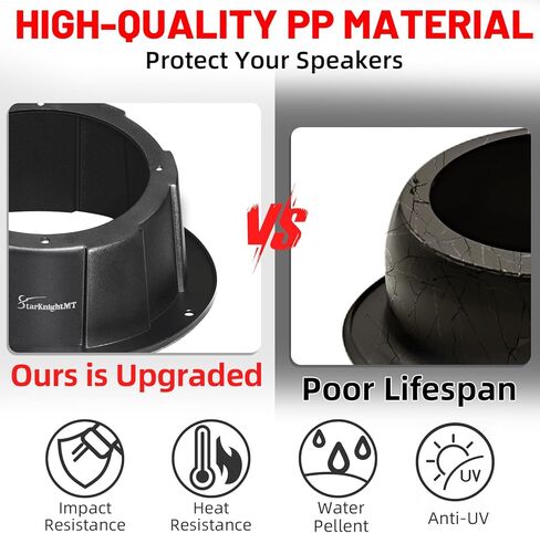STARKNEYMT 2PCS SPEALER PODS لـ 6.5 بوصة مكبرات صوت عالمية وغطاء مقعد النيوبرين المتوافق مع Pioneer 700 700-4 2014-2024 مضاد للخلع ، مضاد لـ UV ، غير انزلاق in Saudi Arabia