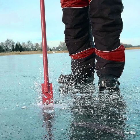 Heavy Duty 64-inch Fully-welded Steel Design Ice Chisel for ice Fishing in Saudi Arabia