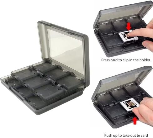 Ingqi 24-in-1 CAST CASE CASE HOLDER BOX بديل لـ NINTENDO NEW 2DS XL / NEW 2DS LL / NINTENDO 2DS / NINTENDO DSI XL / DSI LL / NINTENDO DSI / NINTENDO DS / DS LITE in Saudi Arabia