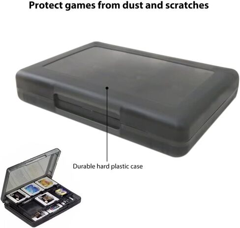Ingqi 24-in-1 CAST CASE CASE HOLDER BOX بديل لـ NINTENDO NEW 2DS XL / NEW 2DS LL / NINTENDO 2DS / NINTENDO DSI XL / DSI LL / NINTENDO DSI / NINTENDO DS / DS LITE in Saudi Arabia