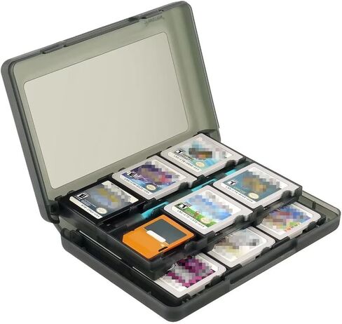 Ingqi 24-in-1 CAST CASE CASE HOLDER BOX بديل لـ NINTENDO NEW 2DS XL / NEW 2DS LL / NINTENDO 2DS / NINTENDO DSI XL / DSI LL / NINTENDO DSI / NINTENDO DS / DS LITE in Saudi Arabia