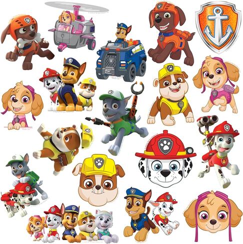 Paw Patrol Variety 50ct Vinyl Large Deluxe Stickers Variety Pack - Laptop, Water Bottle, Scrapbooking, Tablet, Skateboard, Indoor/Outdoor in Saudi Arabia