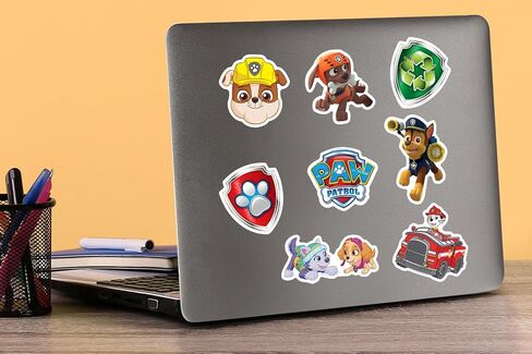 Paw Patrol Variety 50ct Vinyl Large Deluxe Stickers Variety Pack - Laptop, Water Bottle, Scrapbooking, Tablet, Skateboard, Indoor/Outdoor in Saudi Arabia