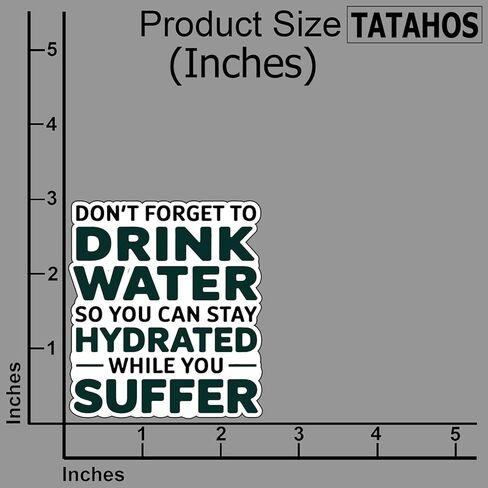 (3pcs) اشرب ملصقات اقتباس ترطيب الماء المضحكة الساخرة الدعابة التحفيزية ، والهدايا الملهمة الملهمة للماء لخط شارات فينيل كيندل زجاجة ماء الصلب. in Kuwait