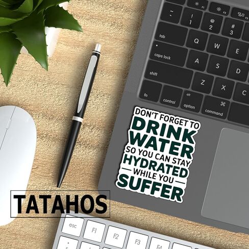 (3pcs) اشرب ملصقات اقتباس ترطيب الماء المضحكة الساخرة الدعابة التحفيزية ، والهدايا الملهمة الملهمة للماء لخط شارات فينيل كيندل زجاجة ماء الصلب. in Kuwait