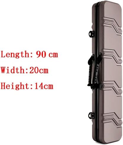 Hard Shell Outdoor Fishing Bag Fishing Rod Bag Backpack Fishing Equipment Storage Box Fishing Gear Storage Bag(90 * 20 * 14cm) in Kuwait