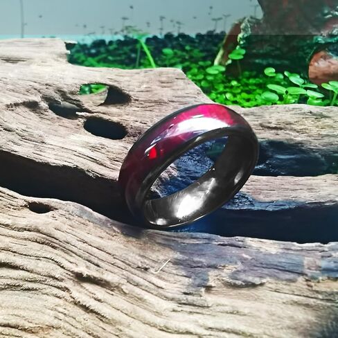 Generic NFC Ntag216 Chip Ceramic Smart Finger Ring Programmable 888 Bytes Compatible with NFC Phone and Devices for Men or Women (Blue, US#7) in Kuwait