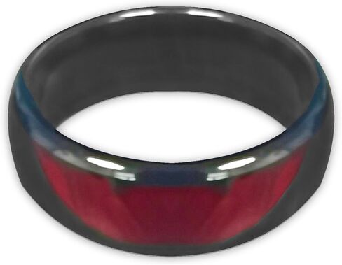 Generic NFC Ntag216 Chip Ceramic Smart Finger Ring Programmable 888 Bytes Compatible with NFC Phone and Devices for Men or Women (Blue, US#7) in Kuwait