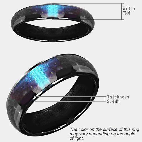 Generic NFC Ntag216 Chip Ceramic Smart Finger Ring Programmable 888 Bytes Compatible with NFC Phone and Devices for Men or Women (Blue, US#7) in Saudi Arabia