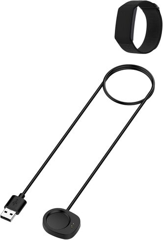 for Amazfit Helio Strap Fitness Tracker Wristband Charging Cable Set, Magnetic Charging Base&USB Flexible Charging Set for Amazfit Helio Strap,1Pack. in Saudi Arabia