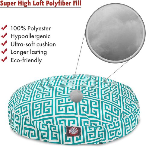 Grey Towers Large Round Indoor Outdoor Pet Dog Bed With Removable Washable Cover By Majestic Pet Products in Kuwait