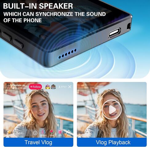 VLOG Selfie Monitor Screens لـ iPhone & Android ، مكبر صوت مدمج وضبط شاشة VLOG Selfie Selfie FOURS in Saudi Arabia