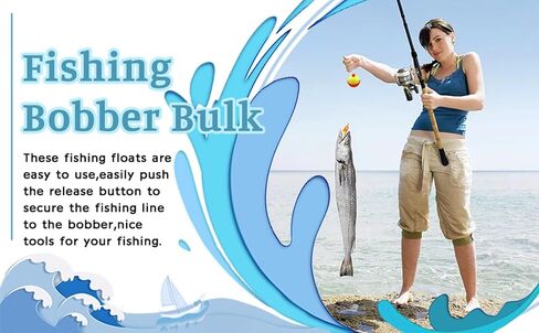40-Piece Bulk ABS Fishing Floats, Button-Style Round Bobbers in Assorted Colors for Fishing Tackle Accessories, 1/1.5 Inch in Saudi Arabia