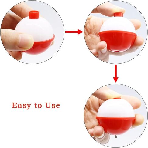 40-Piece Bulk ABS Fishing Floats, Button-Style Round Bobbers in Assorted Colors for Fishing Tackle Accessories, 1/1.5 Inch in Saudi Arabia