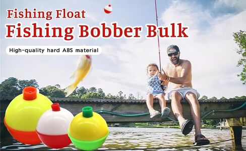 40-Piece Bulk ABS Fishing Floats, Button-Style Round Bobbers in Assorted Colors for Fishing Tackle Accessories, 1/1.5 Inch in Saudi Arabia