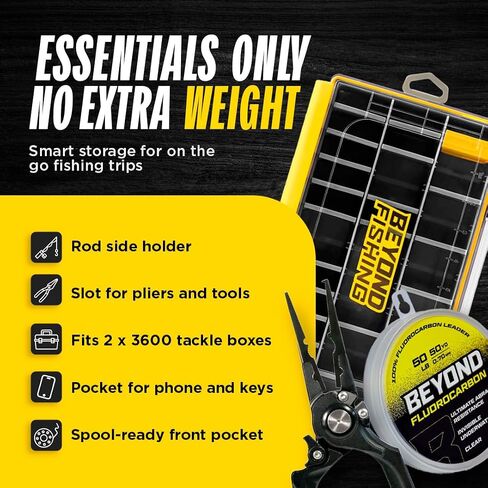 حقيبة ظهر Beyond Fishing Tackle - حقيبة تخزين الصيد التكتيكية Voyager - حقيبة خفيفة الوزن وصغيرة الحجم لصيد الأسماك in Kuwait