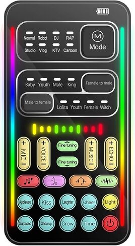 Voice Changer, Game Live Sound Disguiser Portable Sound Changer 8 Kinds of Sound Changes for Mobile Phone Computer Game Devices for DJ PC Live in Saudi Arabia