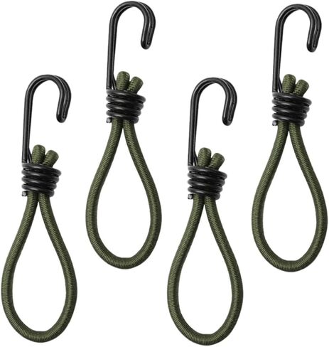 4pcs خيمة Bungee الحبال الحبل المرن في الهواء الطلق متينة للتخييم المشي لمسافات طويلة صيد الأسماك وأشرطة بنجي مرنة مع قبضة ممتازة ومقاومة in Saudi Arabia