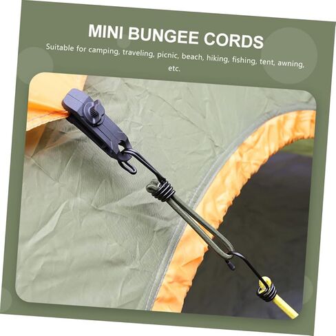 4pcs خيمة Bungee الحبال الحبل المرن في الهواء الطلق متينة للتخييم المشي لمسافات طويلة صيد الأسماك وأشرطة بنجي مرنة مع قبضة ممتازة ومقاومة in Saudi Arabia