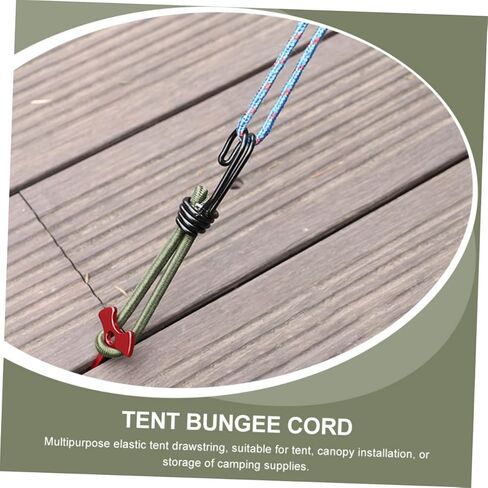4pcs خيمة Bungee الحبال الحبل المرن في الهواء الطلق متينة للتخييم المشي لمسافات طويلة صيد الأسماك وأشرطة بنجي مرنة مع قبضة ممتازة ومقاومة in Saudi Arabia